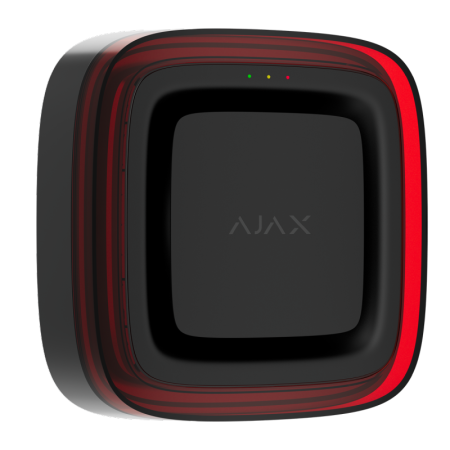 Ajax Blixtljus och siren för brandlarm - svart